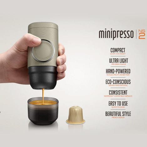 Svaghed selvmord Ruddy Wacaco Minipresso NS2 | Portable capsule Espresso Maker – Somethings  Brewing Store