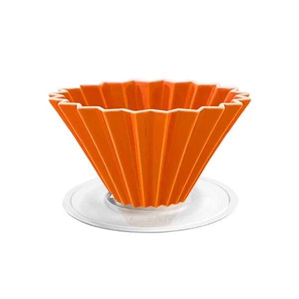 Origami Accessories Orange Origami Coffee Dripper with Holder | Medium - On pre order