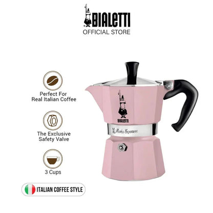 Bialetti Moka Express Pink 3 Cup