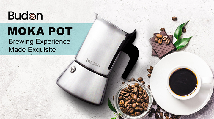 Budan Moka Pot Stainless Steel Coffee Maker - 2 Cup ( 100ml ) | Best Moka Pot-Product Description