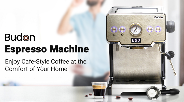 Budan Coffee Machine with Italian Pump Home-Product Description