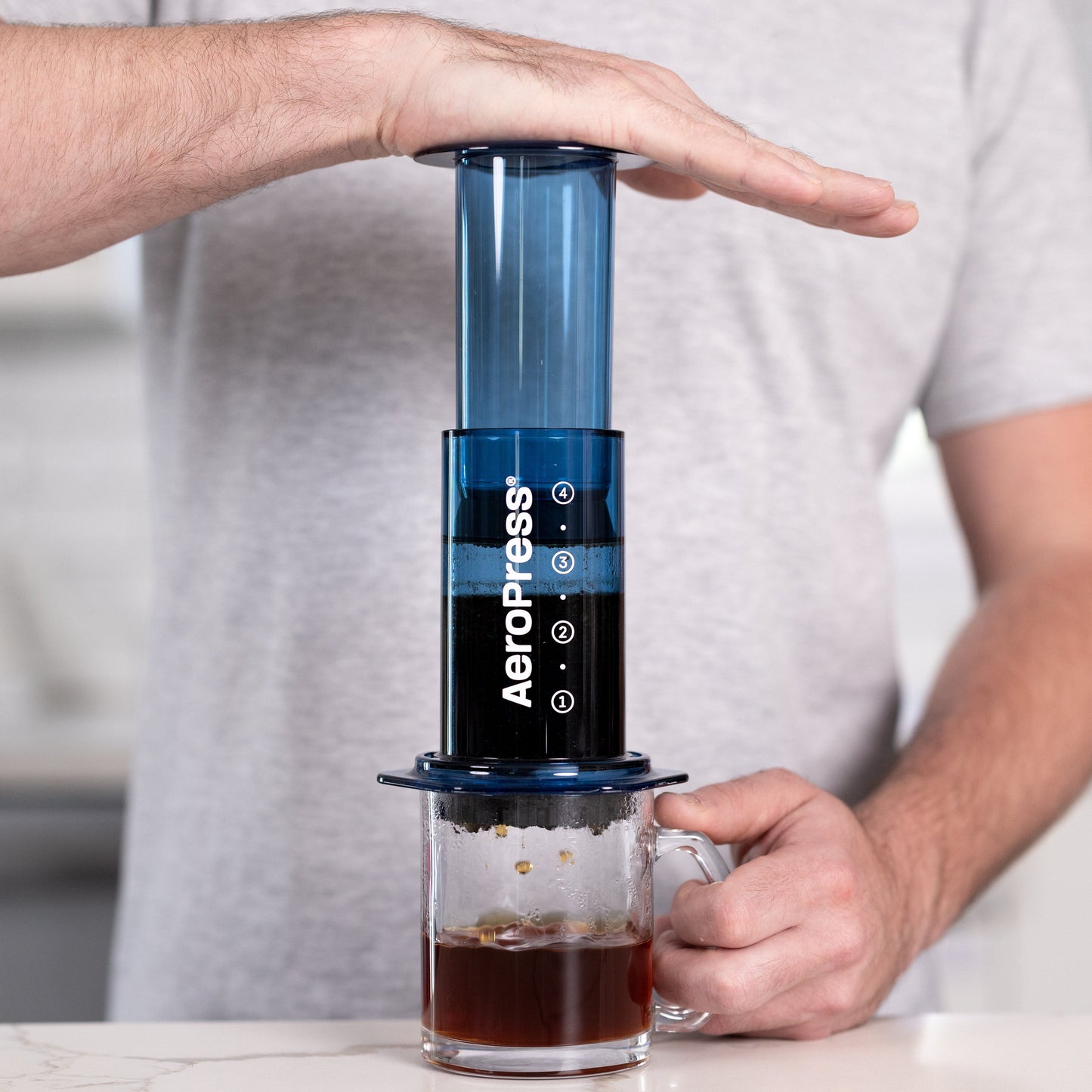 Aeropress Manual Brewing Aeropress Blue Travel brewer / Coffee Maker - On pre order