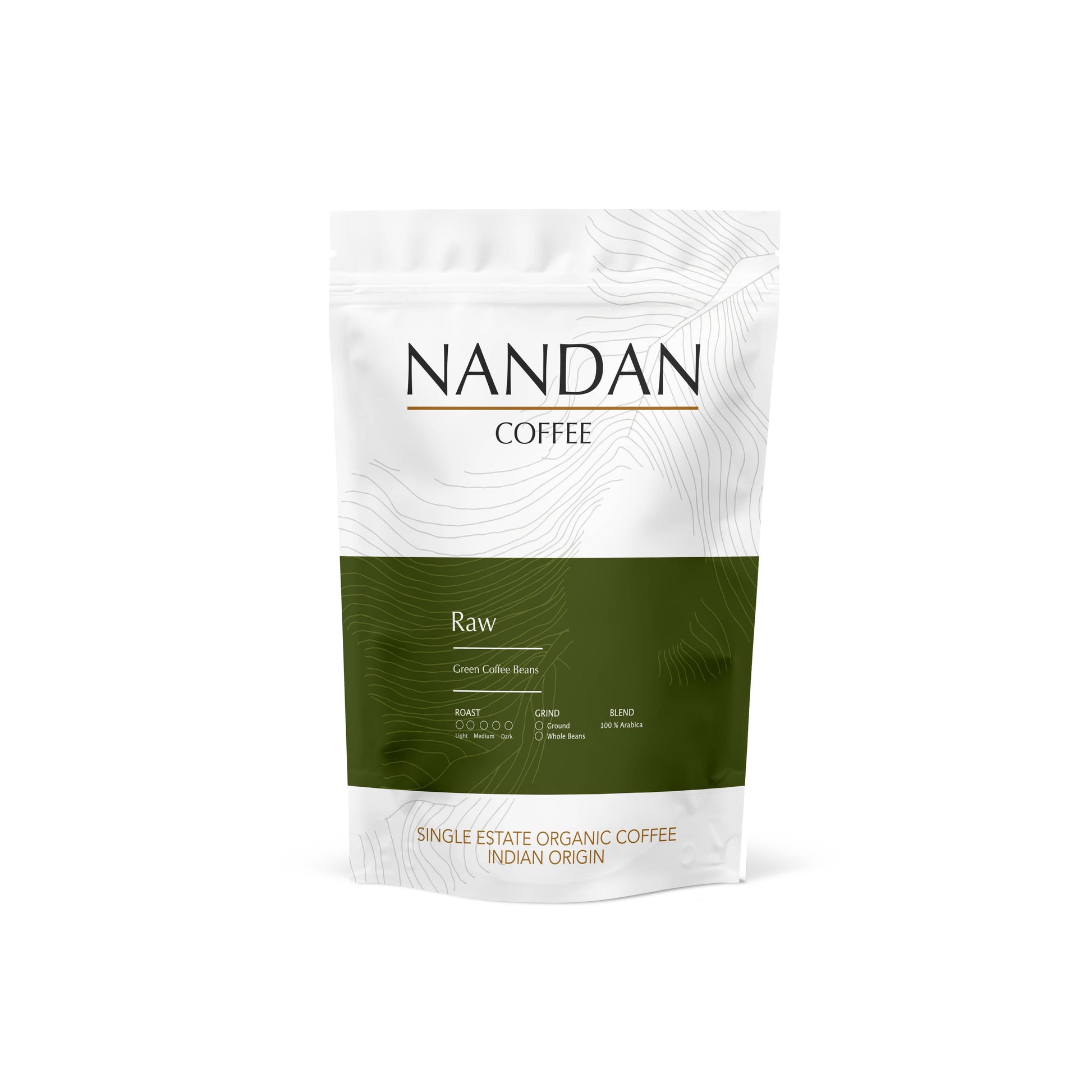 Nandan Coffee Roaster 500 gms / Whole Beans Nandan Raw (Green Coffee)