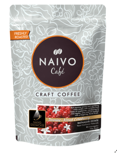 Naivo Ground And Whole Beans Jasmine-Kissed Cranberry – Ratnagiri Yeast Carbonic Naturals