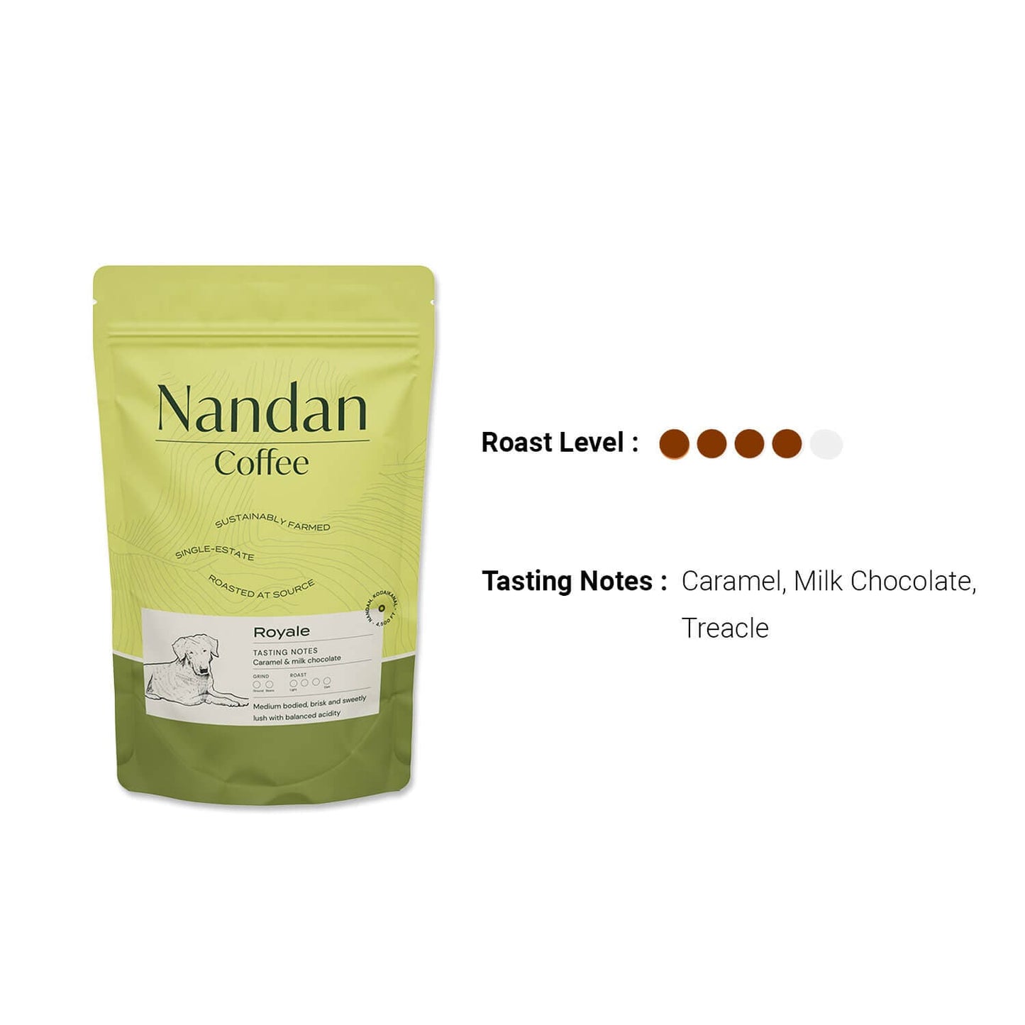 Nandan Coffee Ground And Whole Coffee Beans Nandan Royale