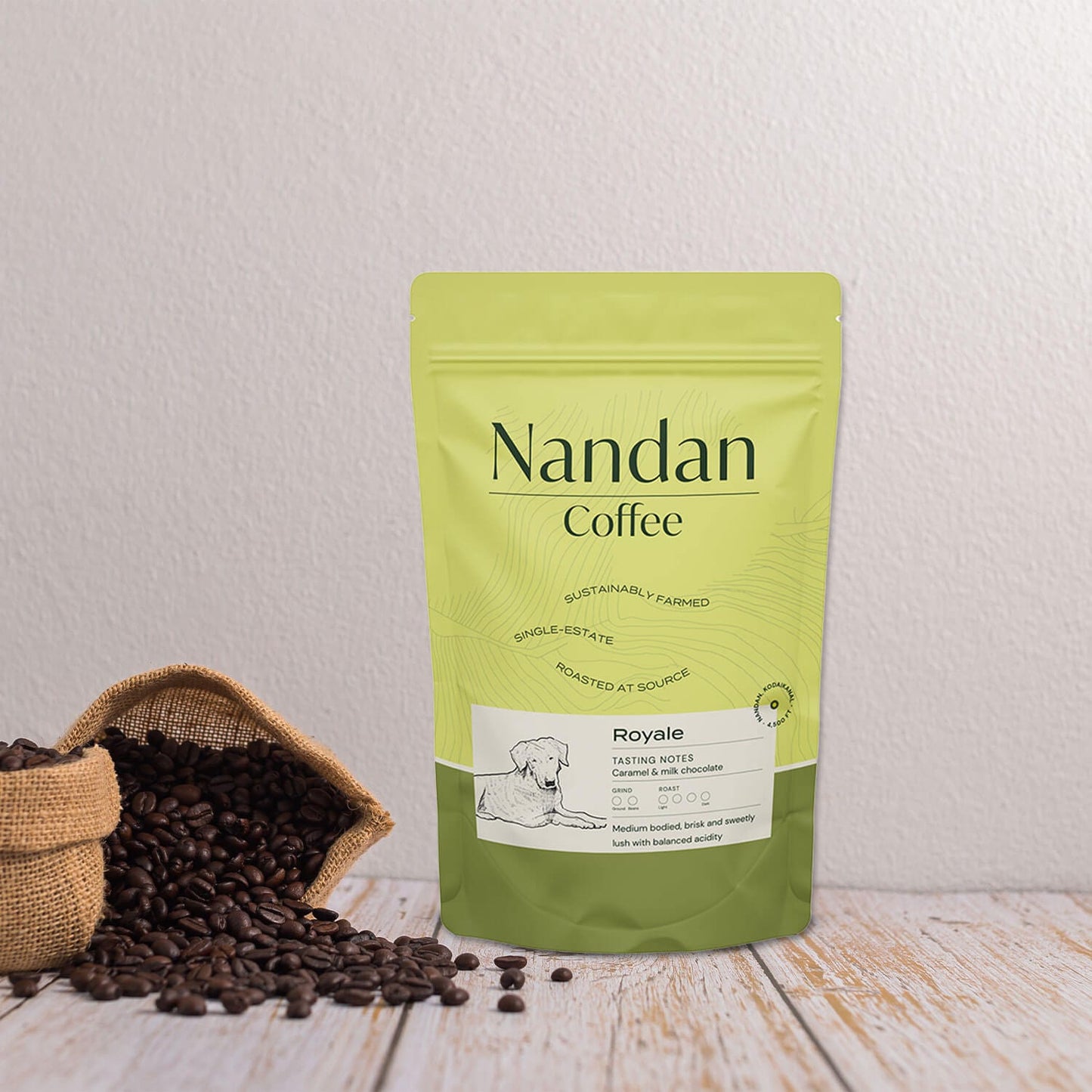 Nandan Coffee Ground And Whole Coffee Beans Nandan Royale