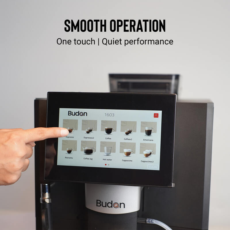 Budan M50 Bean To Cup Office Coffee Machine with 7" Display Home Coffee Machines