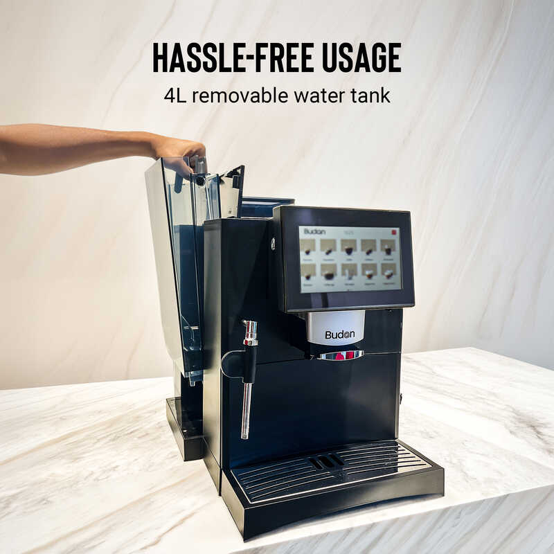Budan M50 Bean To Cup Office Coffee Machine with 7" Display Home Coffee Machines