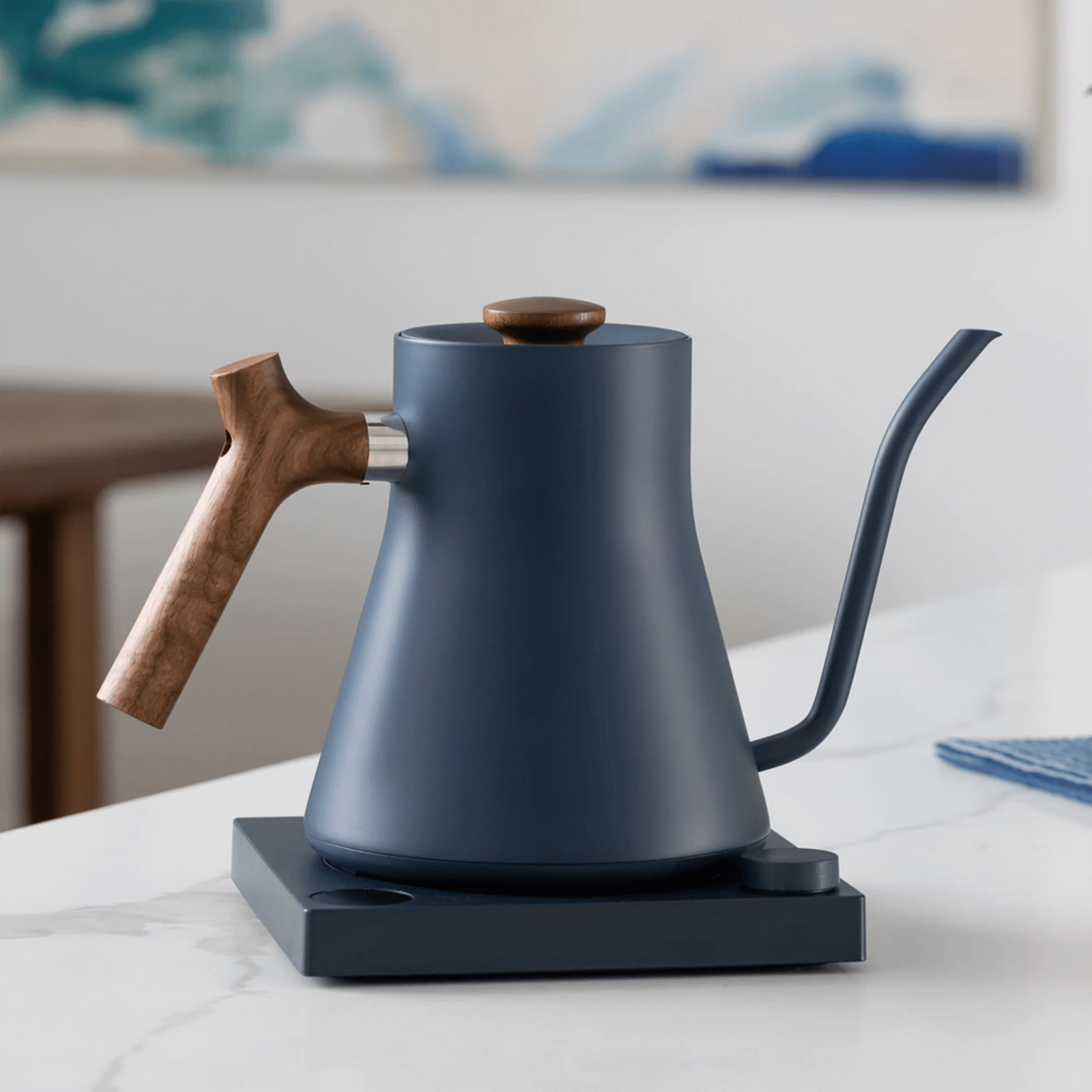 Fellow Accessories Fellow Stagg EKG Electric Kettle/Stone Blue/Walnut Handle / 900ml