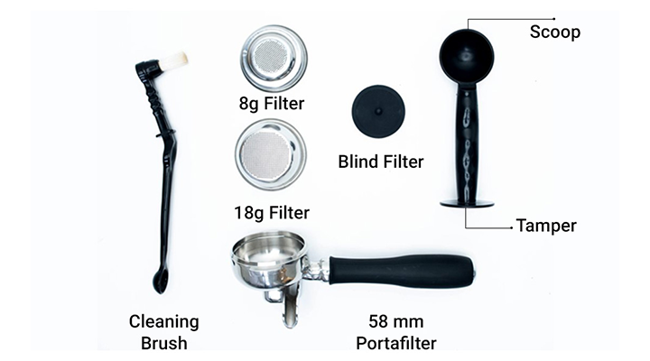 Budan Coffee Machine with Italian Pump Home-Whats in the box