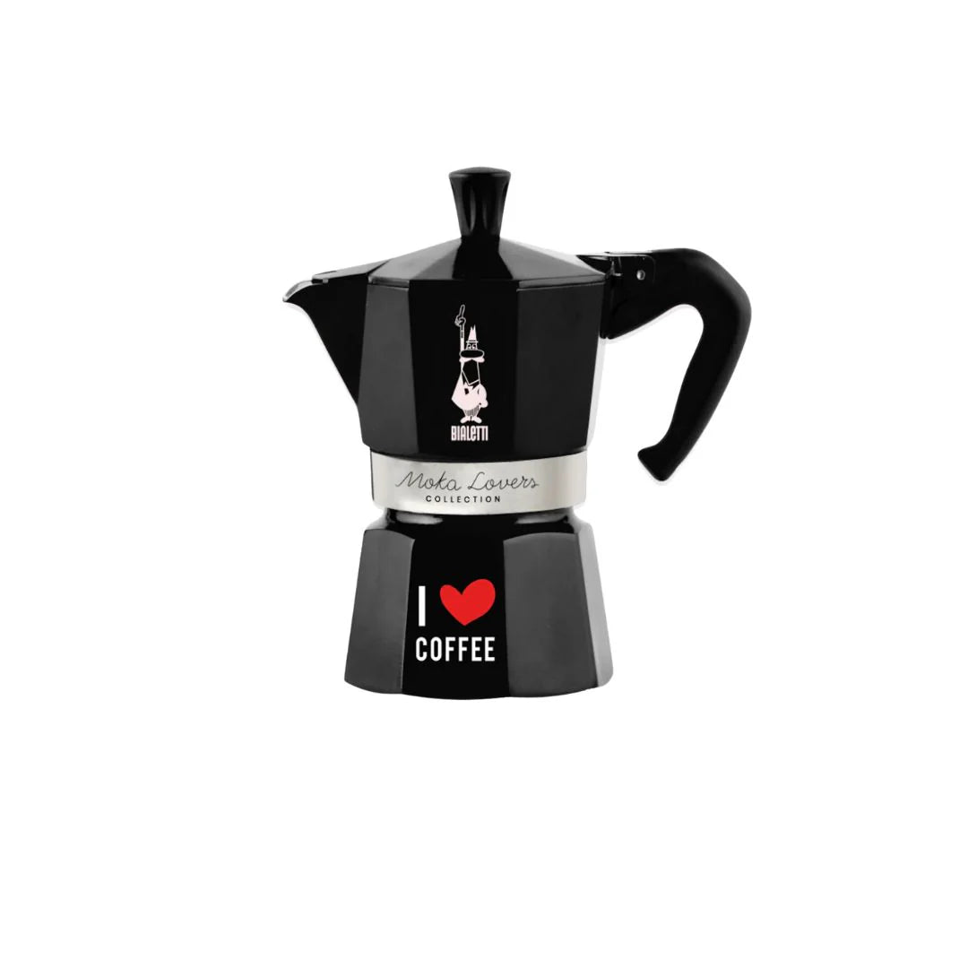 Bialetti Moka Express 'I love Coffee' - 3 Cups - Something's Brewing