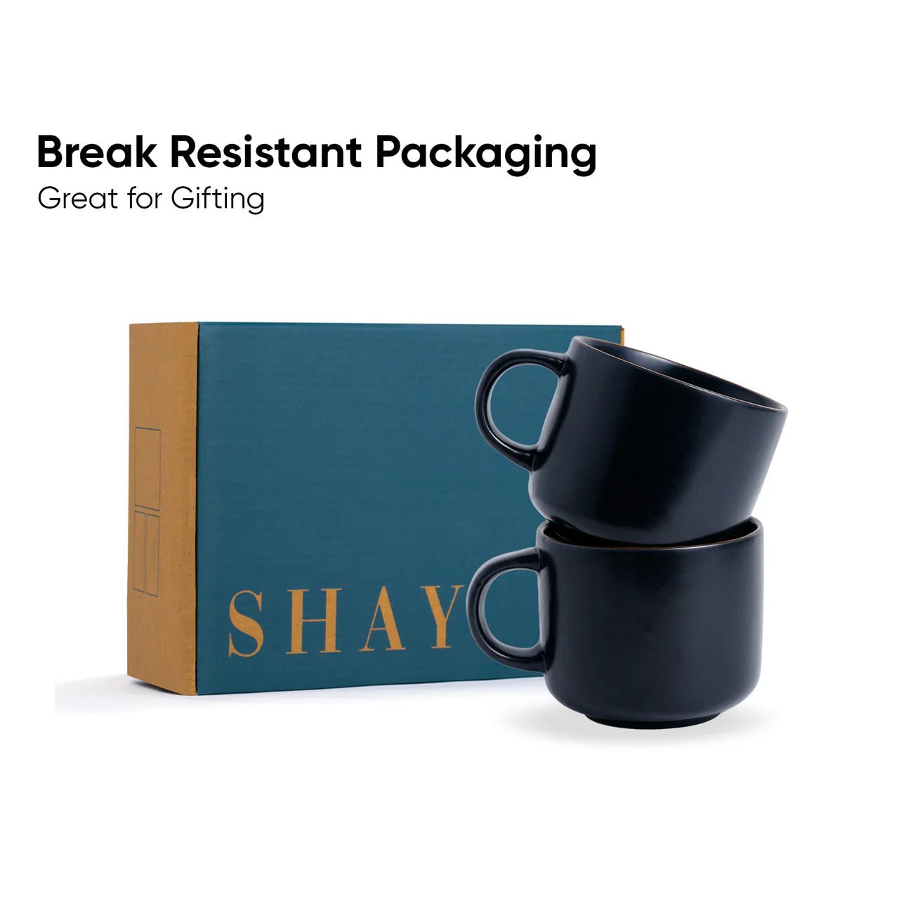 Black Coffee Mug Japandi | 350 ml - Something's Brewing