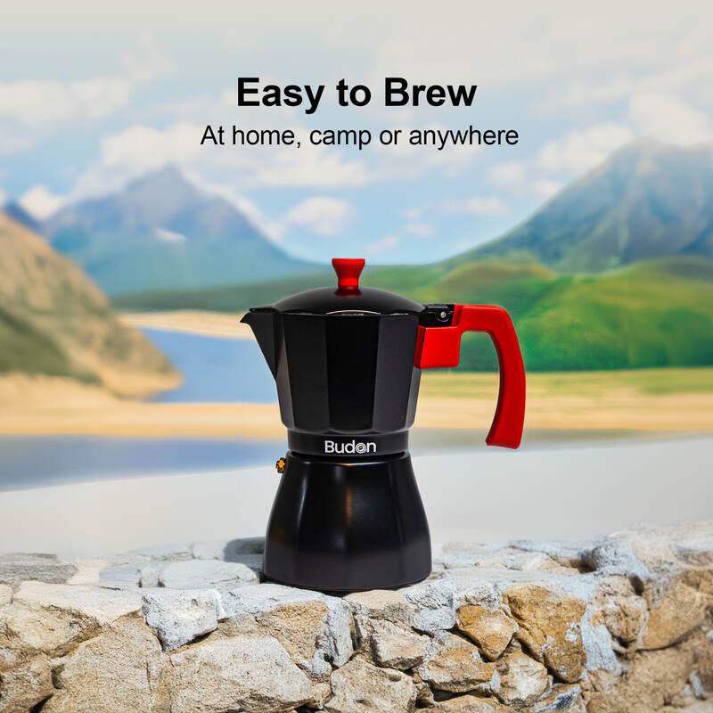 Budan Aluminium Moka Pot - Something's Brewing