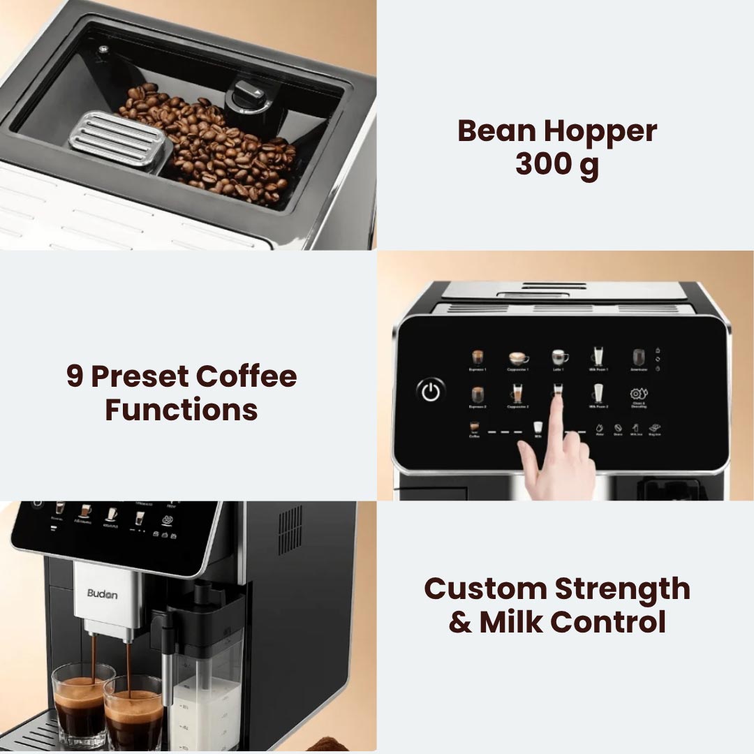 Budan Brew 500 | Fully Automatic Coffee Machine - Something's Brewing