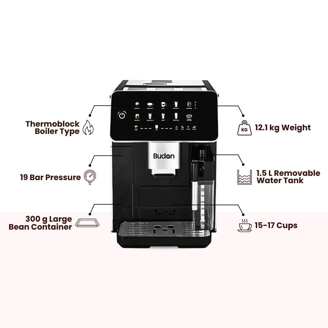 Budan Brew 500 | Fully Automatic Coffee Machine - Something's Brewing