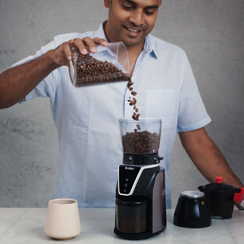 Budan Electric Espresso Grinder - Something's Brewing