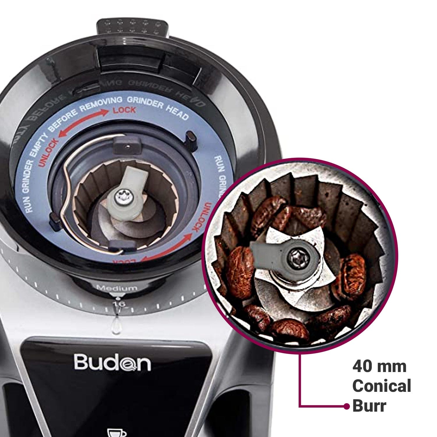 Budan Electric Espresso Grinder - Something's Brewing