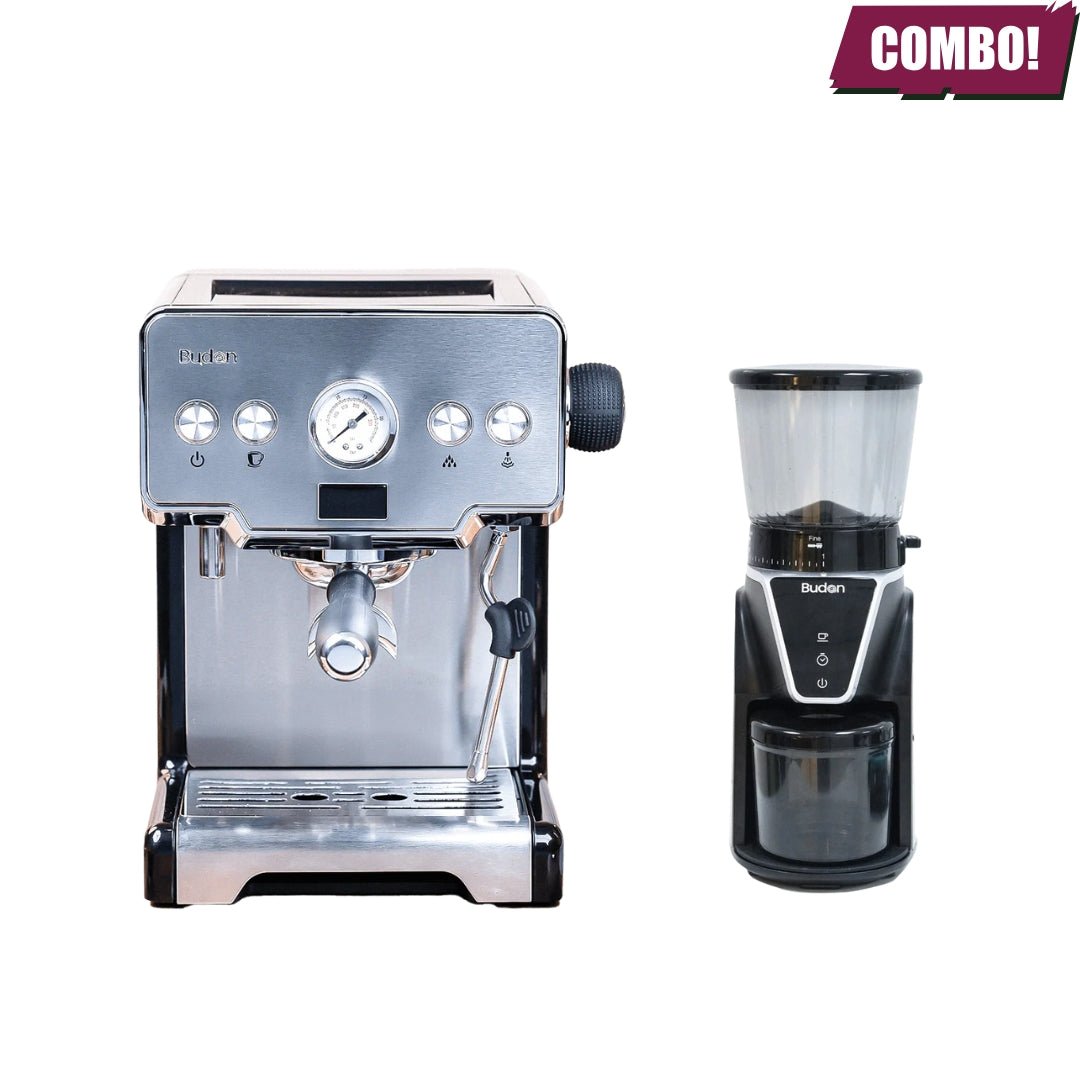 Budan Espresso Machine + Budan Grinder Combo - Something's Brewing