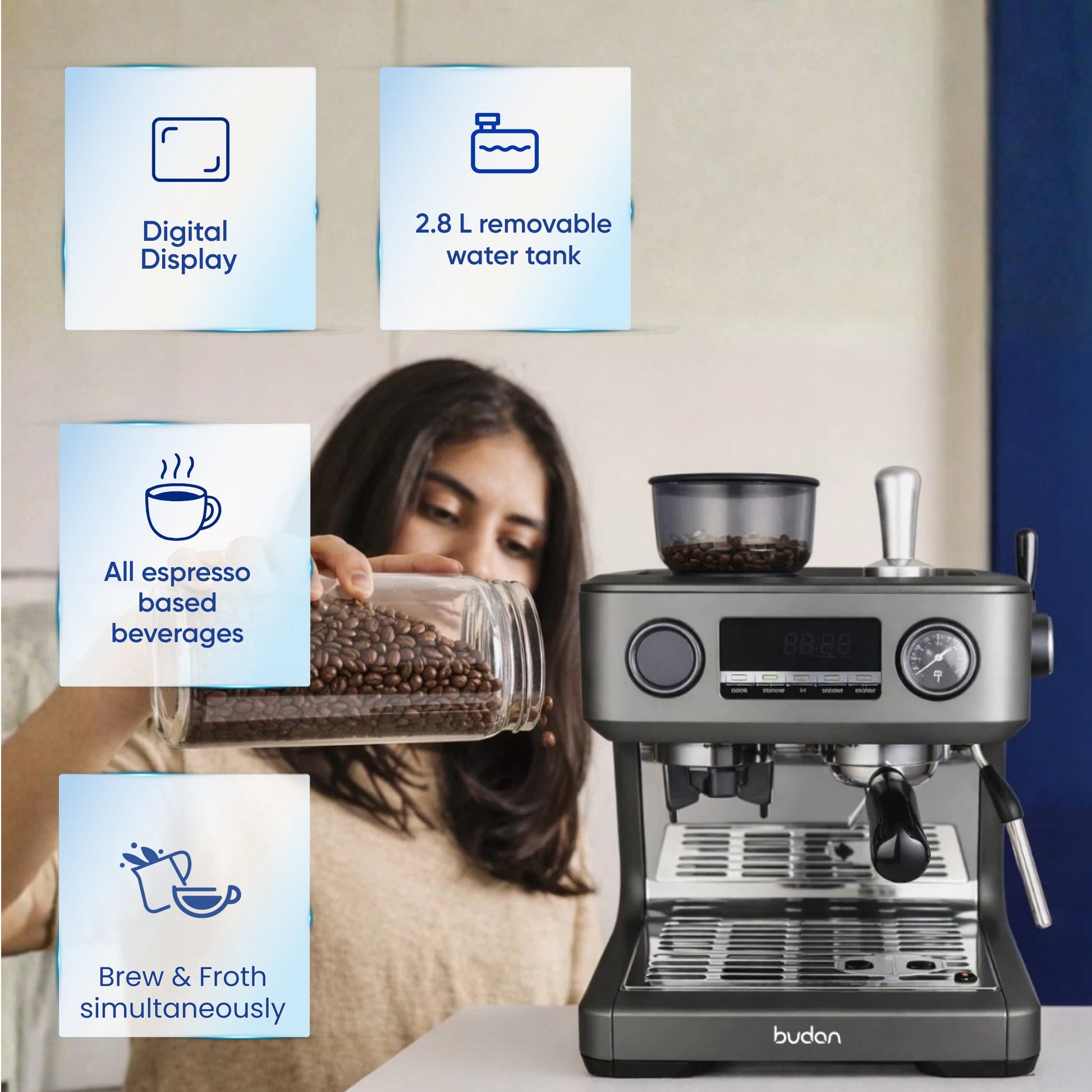 Budan Nexus Espresso Machine - Something's Brewing