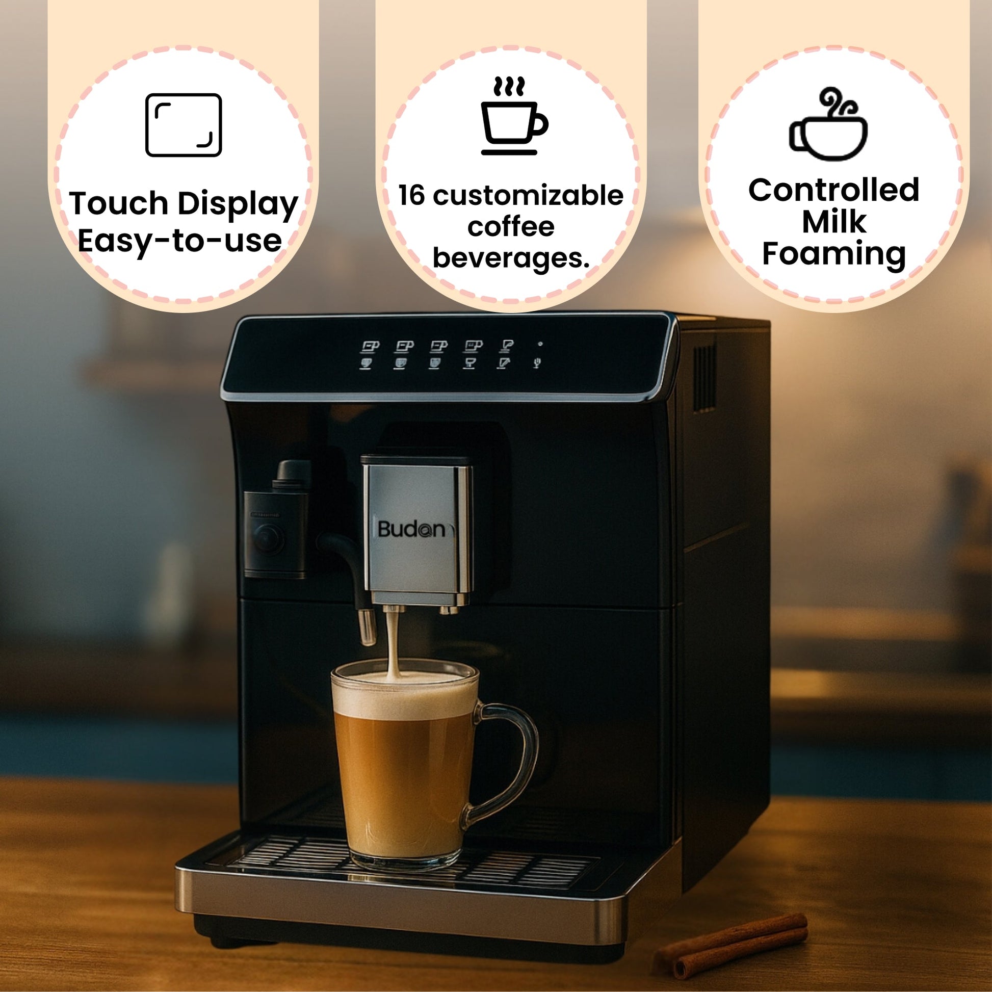 Budan X7 Fully Automatic Coffee Machine - Something's Brewing