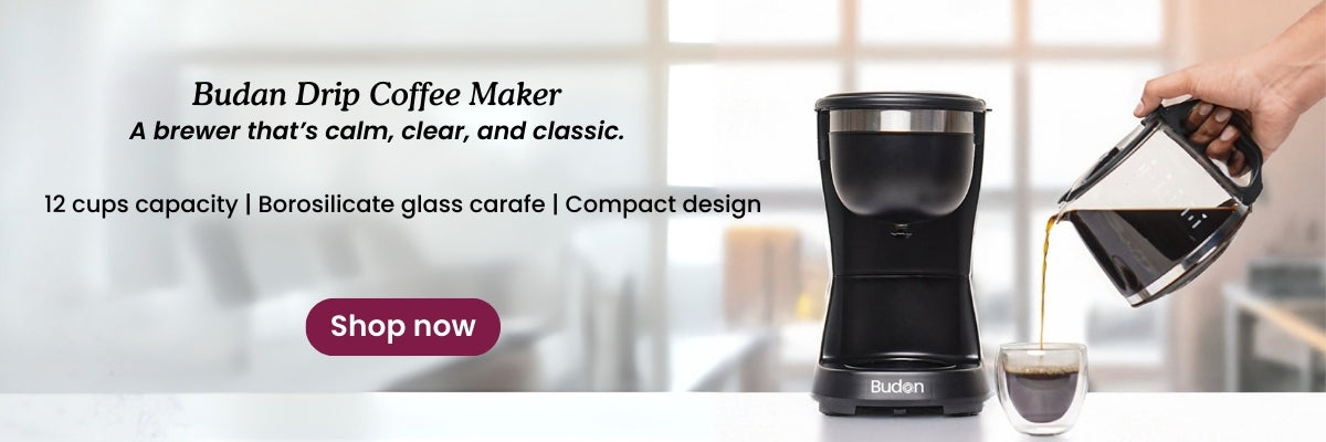 budan drip coffee maker desktop