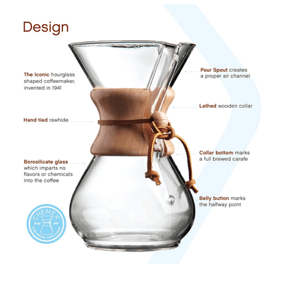 Chemex Manual Brewing Chemex 6 cup with Wooden Collar