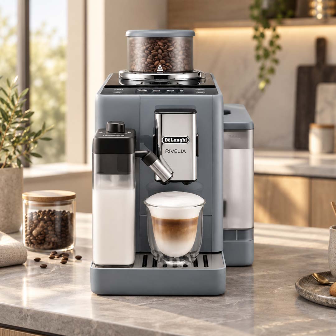 De'Longhi Rivelia EXAM440.55.W, Fully Automatic Coffee Machine - Something's Brewing