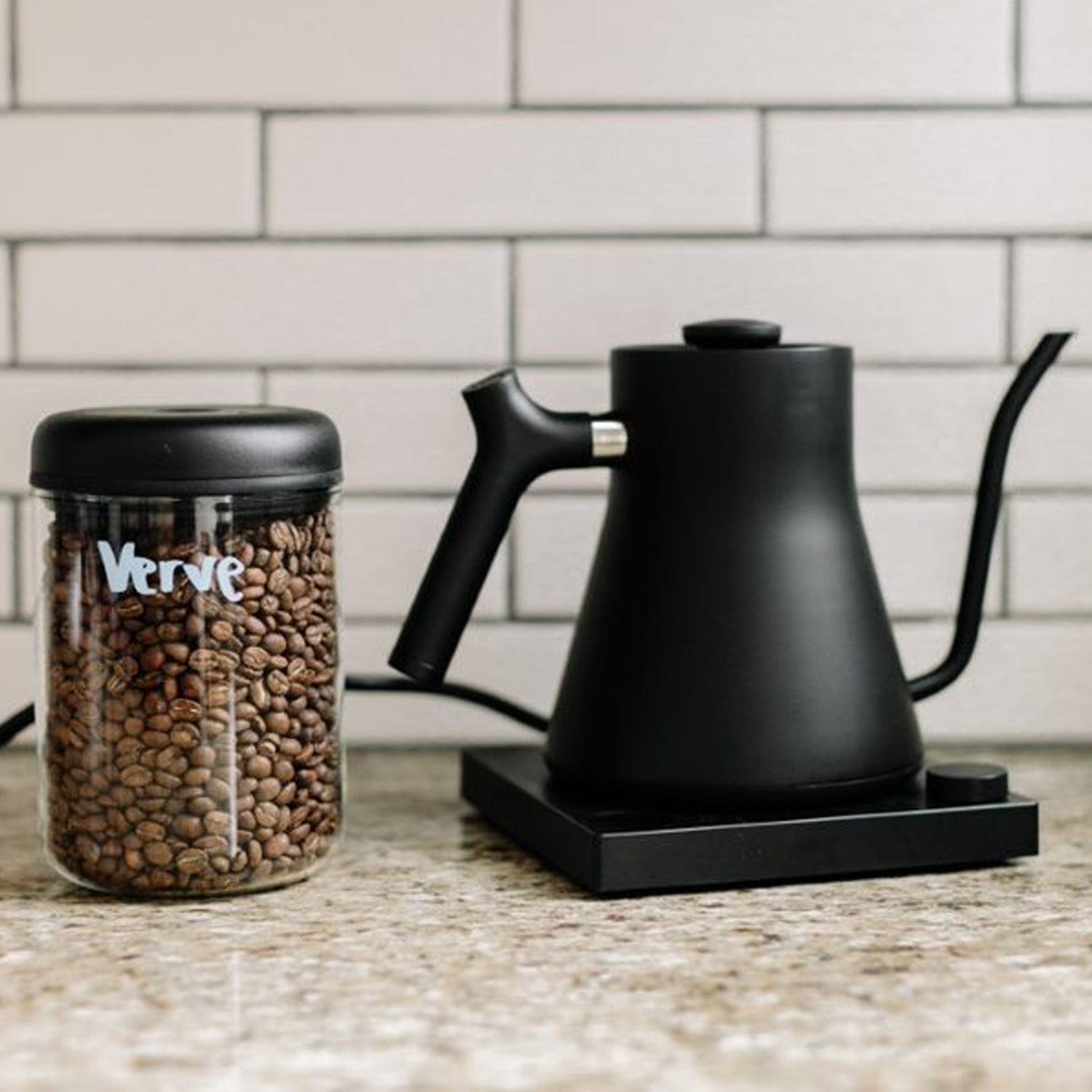 Fellow Atmos Vacuum Glass Storage Canister - Something's Brewing
