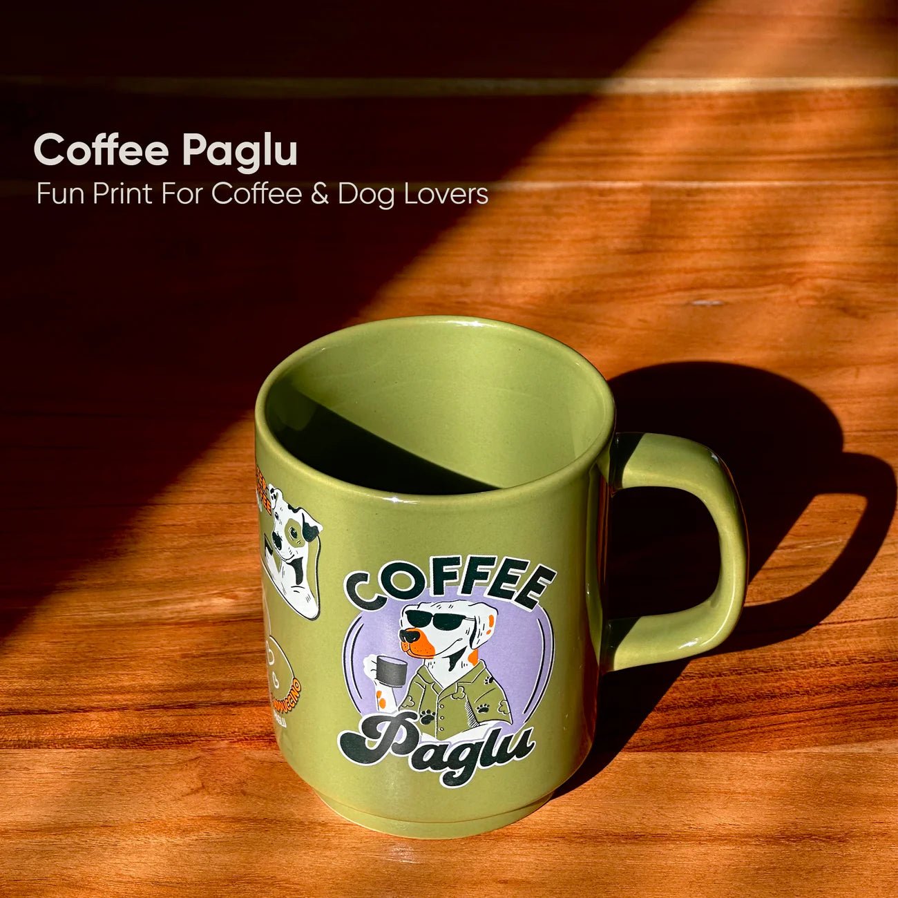 Green Coffee Paglu Mug | 400 ml - Something's Brewing