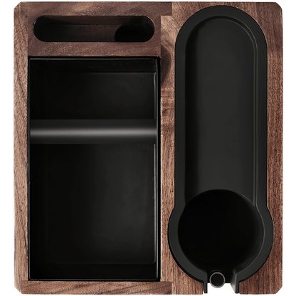 ZeroHero Manual Brewing Walnut Kock Box | Wood + Metal + Rubber | 58mm/51mm