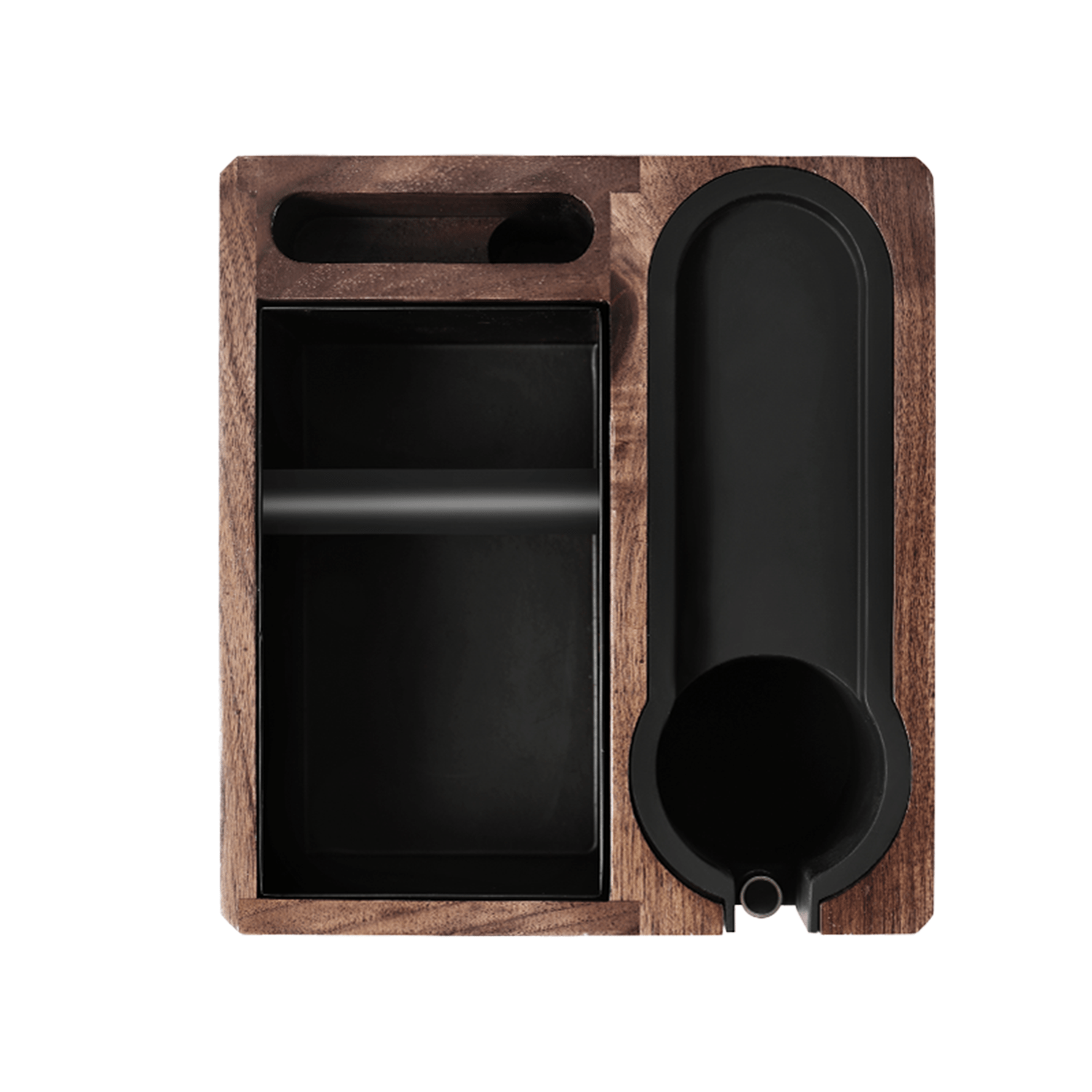 ZeroHero Manual Brewing Walnut Kock Box | Wood + Metal + Rubber | 58mm/51mm