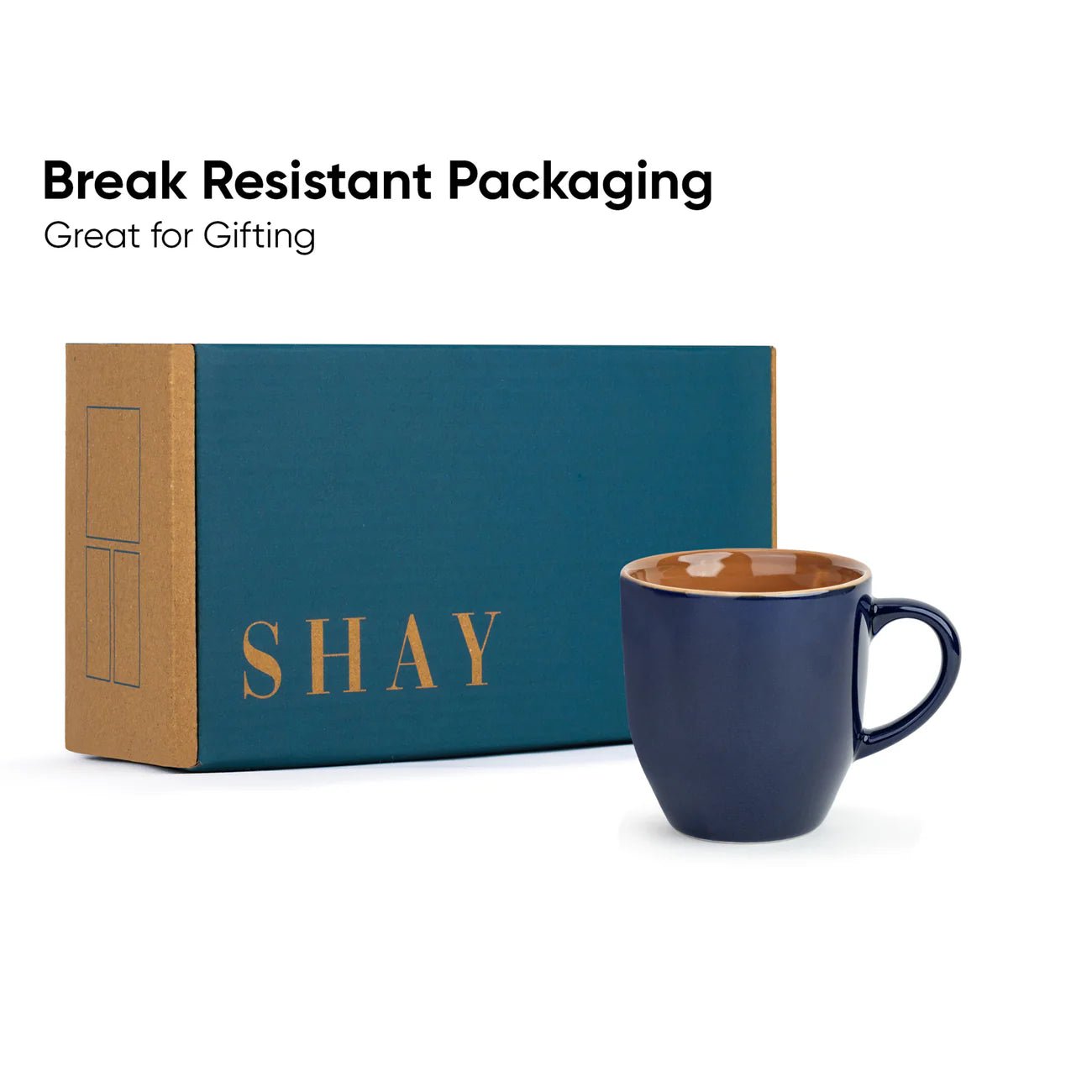 Midnight Blue Cappuccino Mug, 320ml | XL Cuppa - Something's Brewing