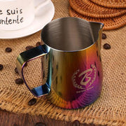Milk Steaming Pitcher Rainbow Color | Barista Space - Something's Brewing