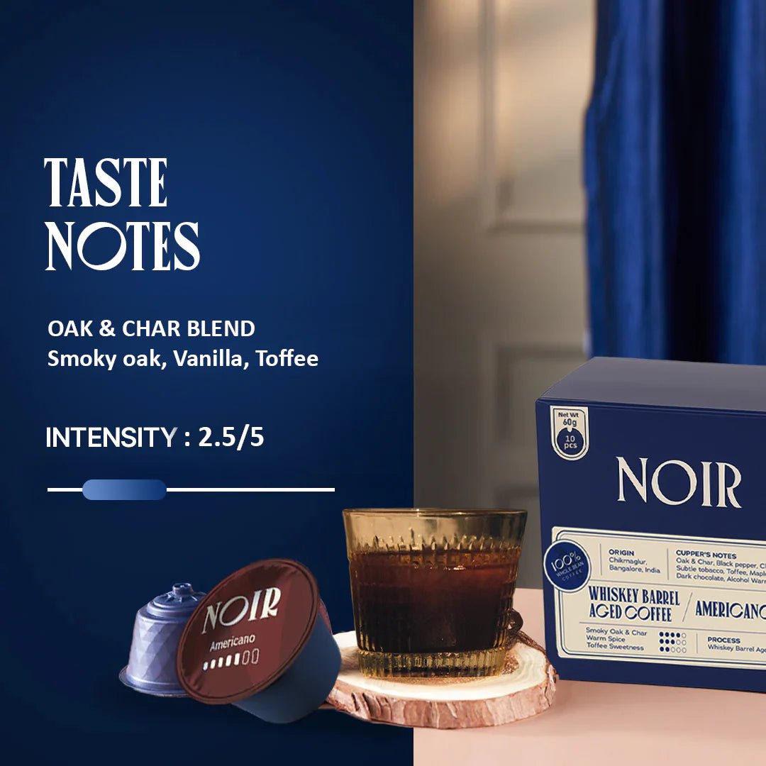 Noir Whiskey Barrel Aged Coffee Pods - Something's Brewing