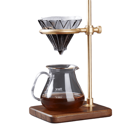 ZeroHero Manual Brewing Walnut-Base Dripper Stand for Pour Over Support