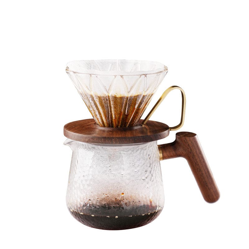 ZeroHero Manual Brewing Hero Prisma Walnut Dripper | Clear