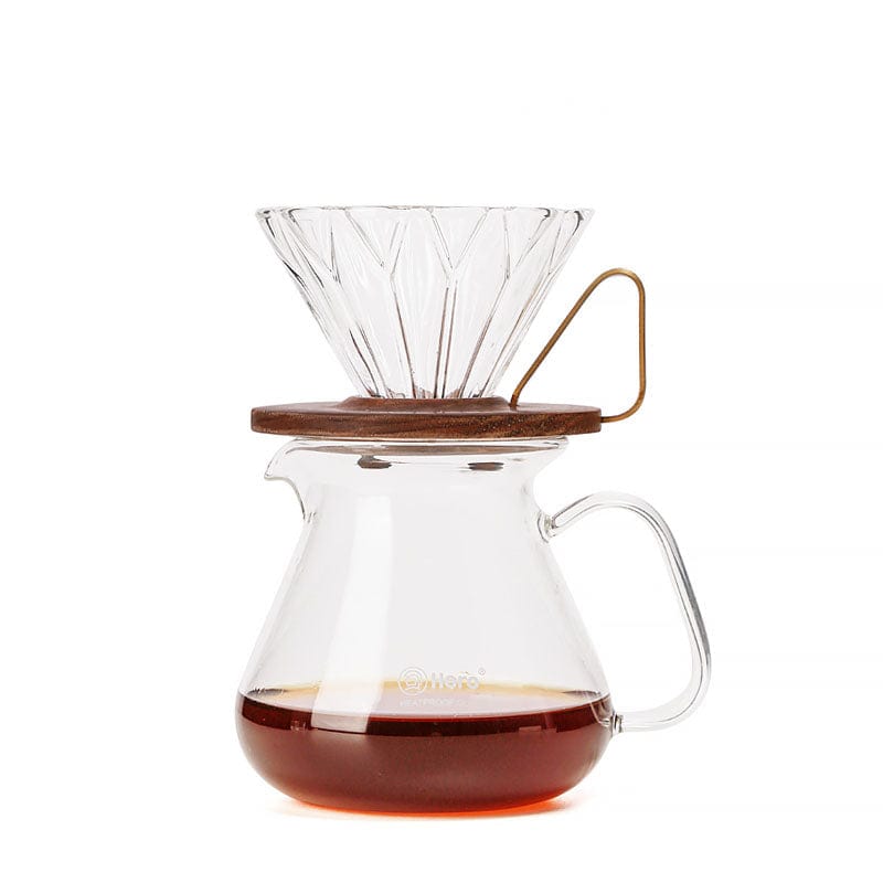 ZeroHero Manual Brewing Hero Prisma Walnut Dripper | Clear