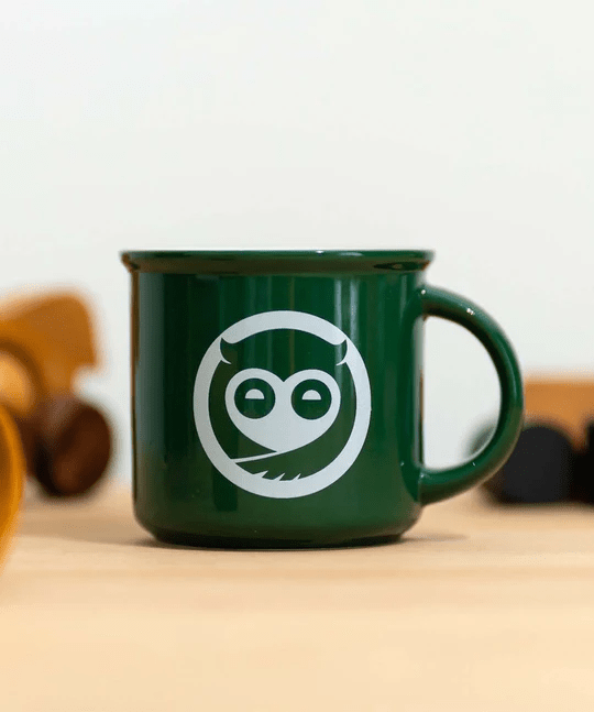 Sleepy Owl SS - Ceramic Mug - Something's Brewing