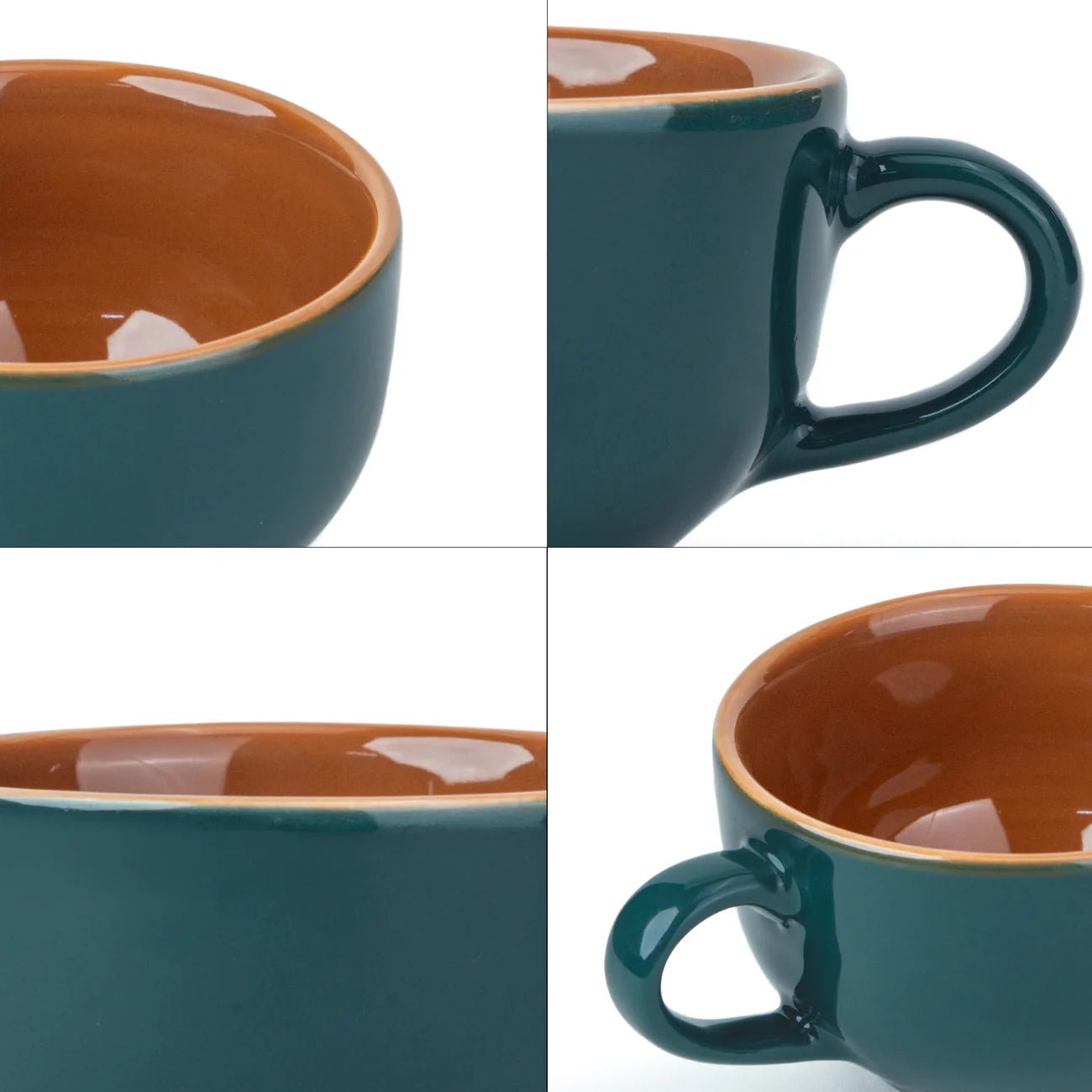 Teal Cappuccino Mug, 320ml | XL Cuppa - Something's Brewing
