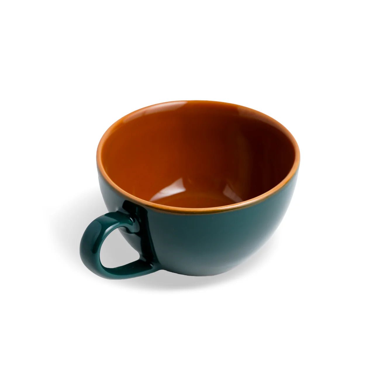 Teal Cappuccino Mug BR | Barista Cup - Something's Brewing
