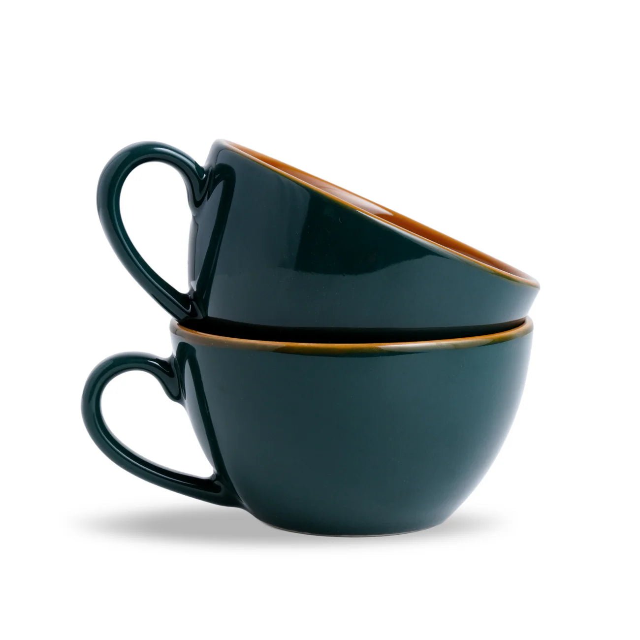 Teal Cappuccino Mug BR | Barista Cup - Something's Brewing