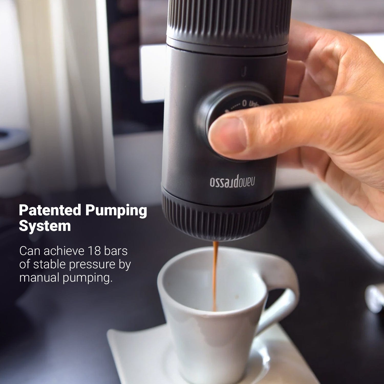 Wacaco Nanopresso Black | Best Coffee Brewer | Perfect Espresso