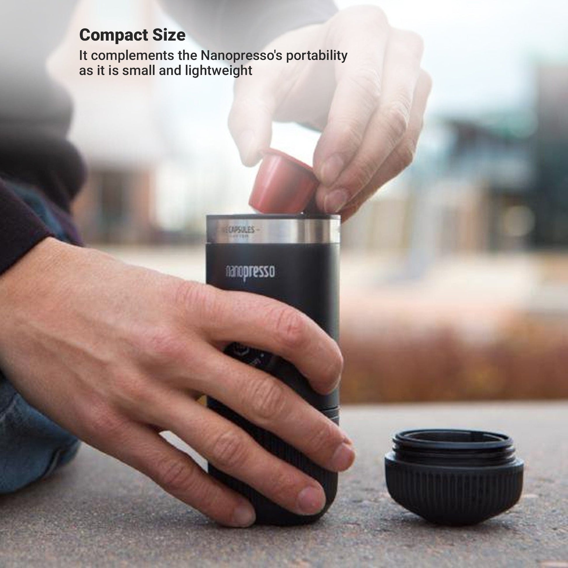 Wacaco Nanopresso Grey with NS Adapter - Something's Brewing