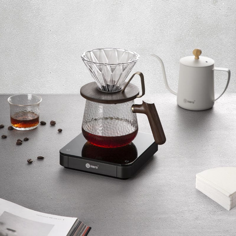 ZeroHero Manual Brewing Hero Prisma Walnut Dripper | Clear