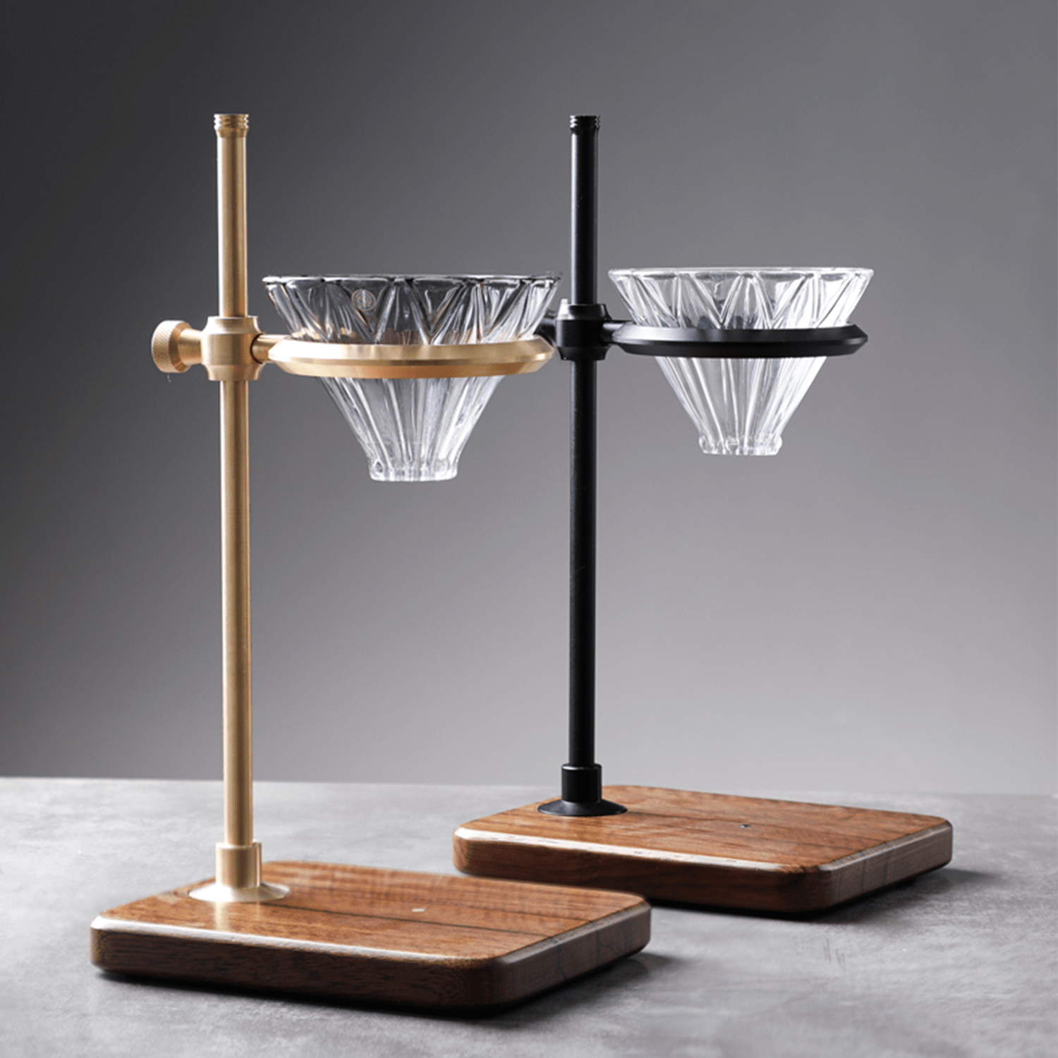 Zero Hero Walnut Base Dripper Stand - Something's Brewing