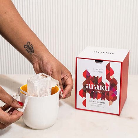Araku Coffee 10 sachets ARAKU Pocket Brew Micro Climate
