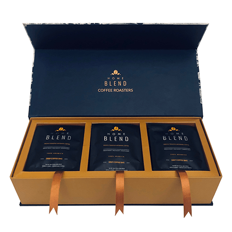 Home Blend Roaster Home Blend Gift Box | Drip Coffee Bags | Original | Light to Medium Roast | Box of 30 - Ideal Rakhi Gift