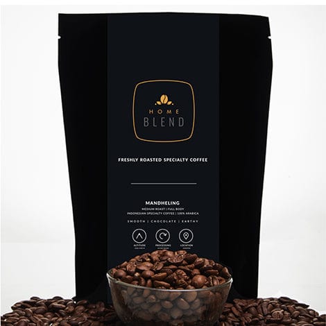 Home Blend Roaster 250 grams Home Blend Whole Bean | Mandheling Grade 1 (Dark Roast) | Pack of 250g