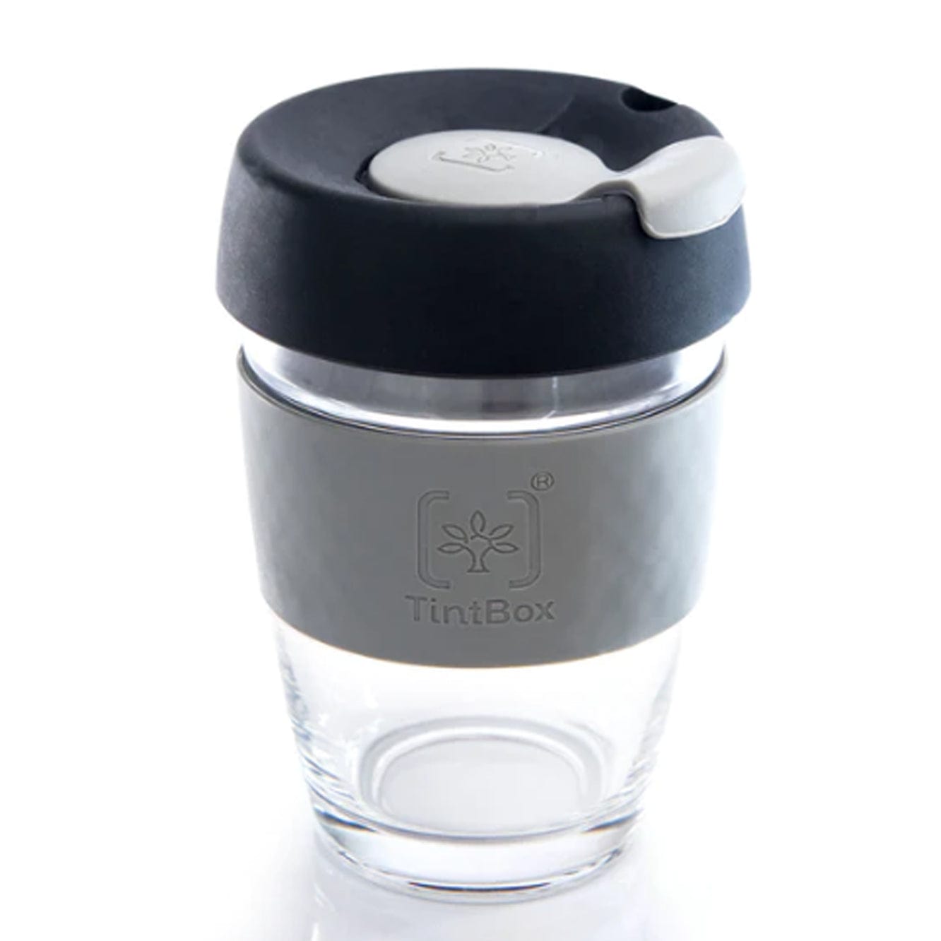 TintBox Accessories Grey TintCup - Borosilicate Glass Travel Mug
