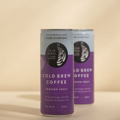 Blue Tokai Coffee Roasters Coffee 250ml of each / Pack of 2 Blue Tokai Passion Fruit Cold Brew Cans (pack of 2 and 6)